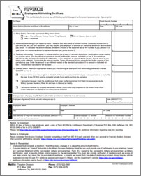 Missouri Form W-4 Employee Withholding